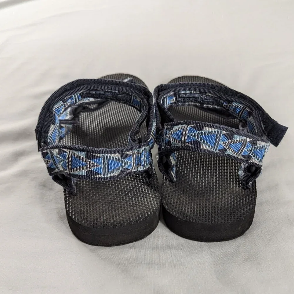 Teva Blue Black Woven Adjustable Universal Sandals